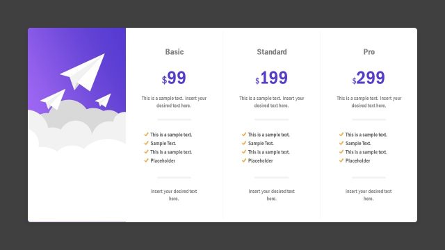 Cloud Startup Price Comparison Template