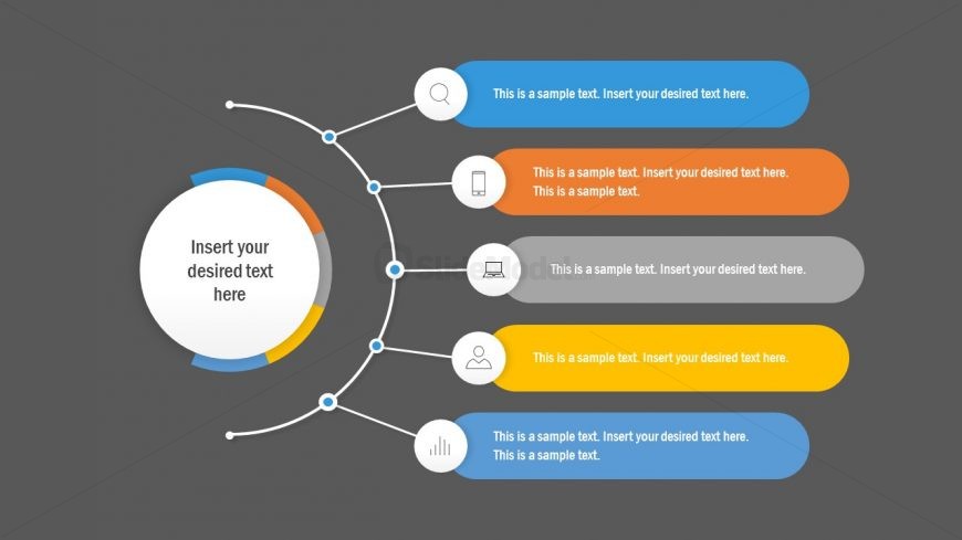 5 Items Agenda Template PowerPoint