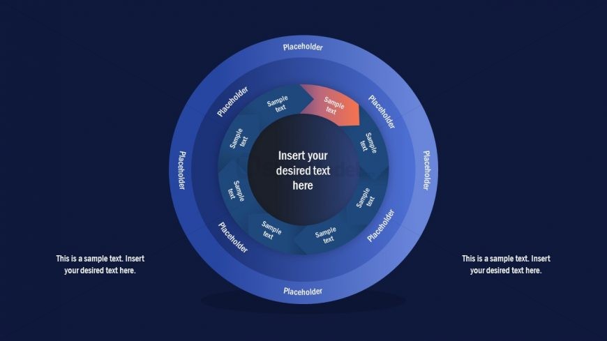 Editable Multi-Layer 1 Segment Circular Diagram 