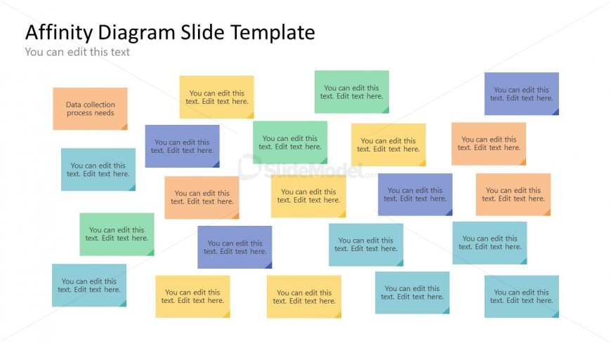 PPT Template Slide of Affinity Diagram