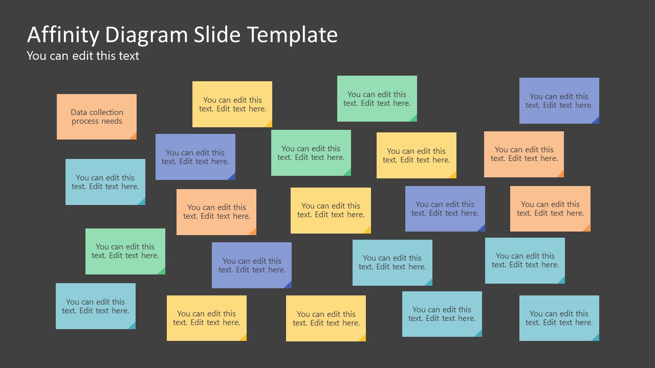 Affinity Diagram Template Slide