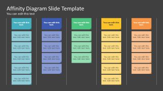 Arranged Data Elements Slide - Dark Background