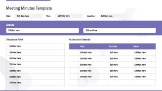 Agenda Presentation of Meeting Minutes