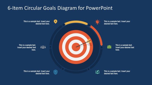 6 Items PowerPoint Circular Diagram