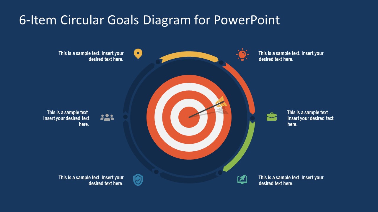 Editable Circular Goals Diagram Item 3 - SlideModel