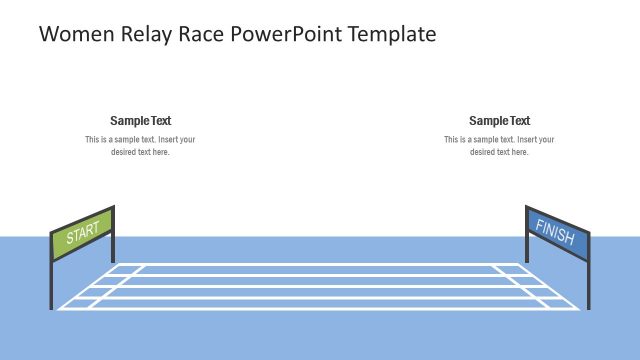 Start Finish Relay Race PowerPoint