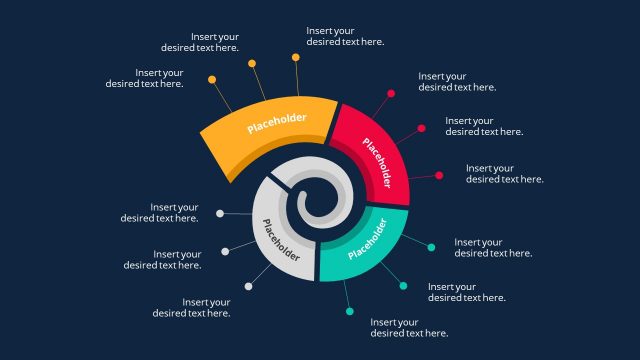 Editable Spiral Process Flow Diagram
