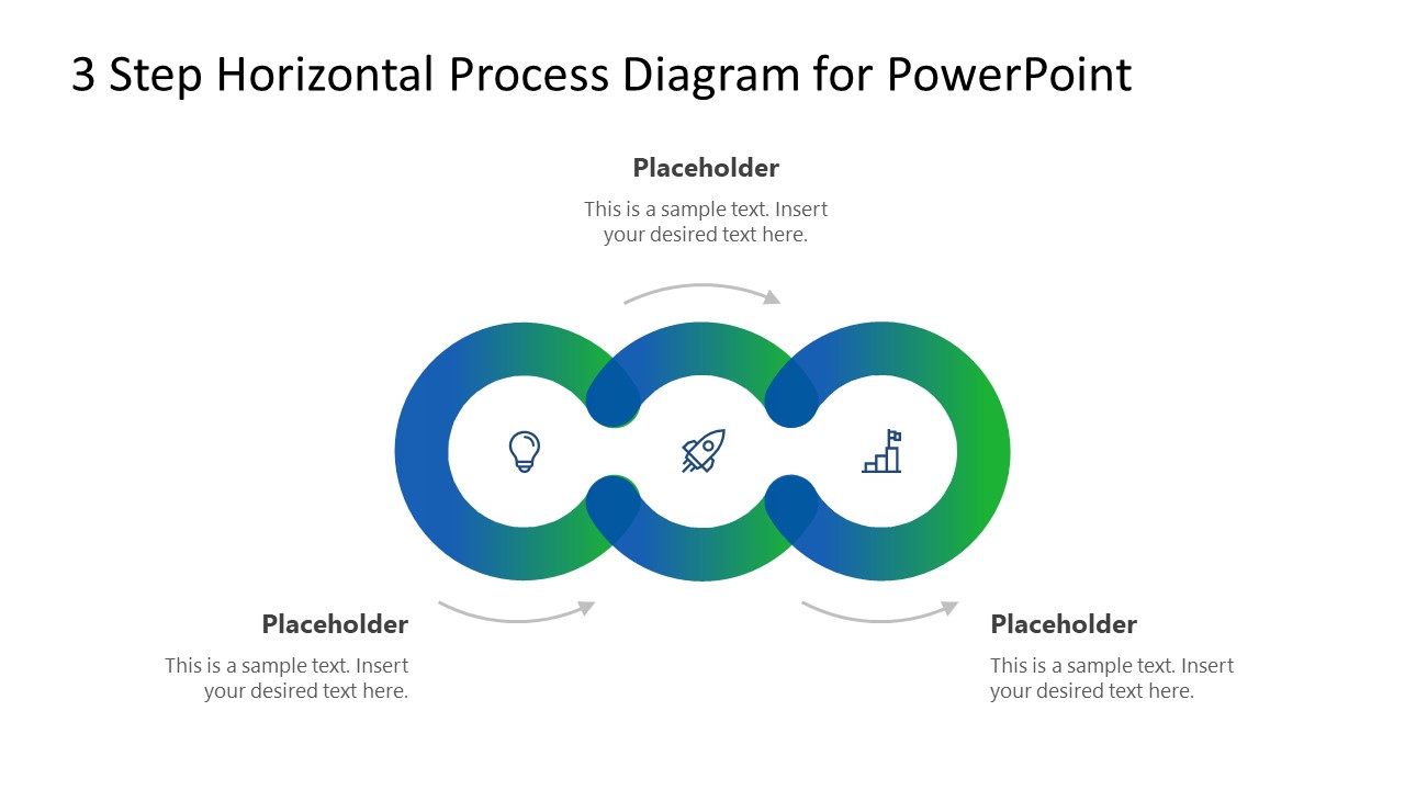 Horizontal Circles Process Powerpoint Diagram Slidemodel 8516