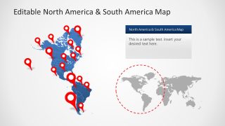 Continental Map of North and South 