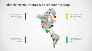 Continent of North America and South America