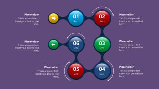 Color Background for 6 Steps Fluid Process