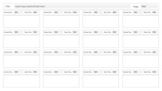 16 Frames per Page Storyboard PowerPoint Template Slide