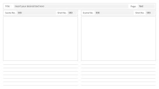 2 Frames per Page Storyboard PowerPoint Template Slide