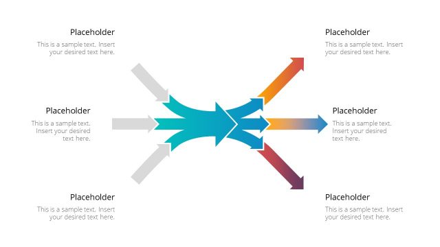 Multi Input and Output PowerPoint Diagram