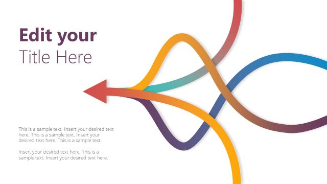 Freestyle Arrow Curve Diagram PowerPoint