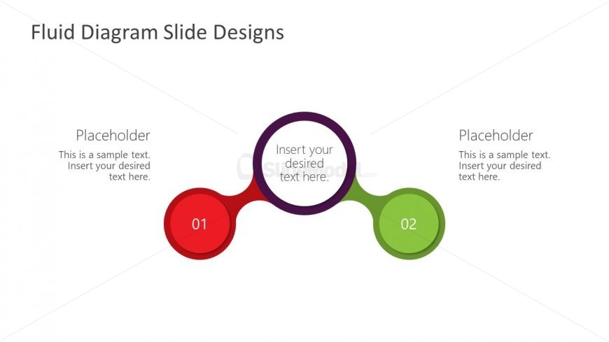 2 Steps Fluid Design Diagram Template