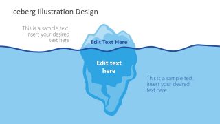 2 Segment Iceberg Illustration PPT