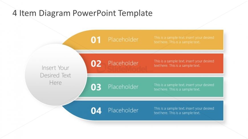 4 Item Agenda Diagram Template - SlideModel