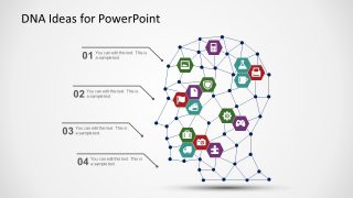 PowerPoint Human Head Shape Slide