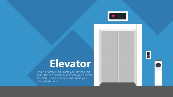 Elevator Lift PowerPoint Shape