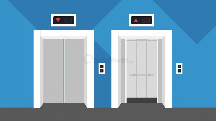 Elevator Lift PowerPoint Shapes - SlideModel