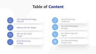 PPT Template for Brand Marketing Contents