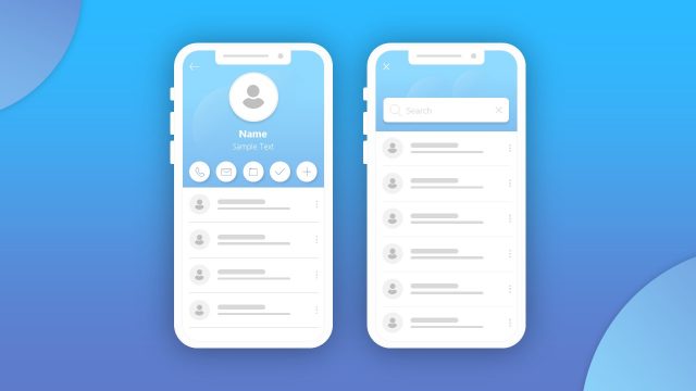 Customer Card User Interface Template