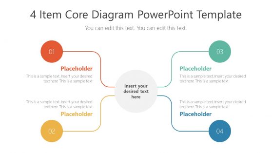 Templates of 4 Items Core Concept 