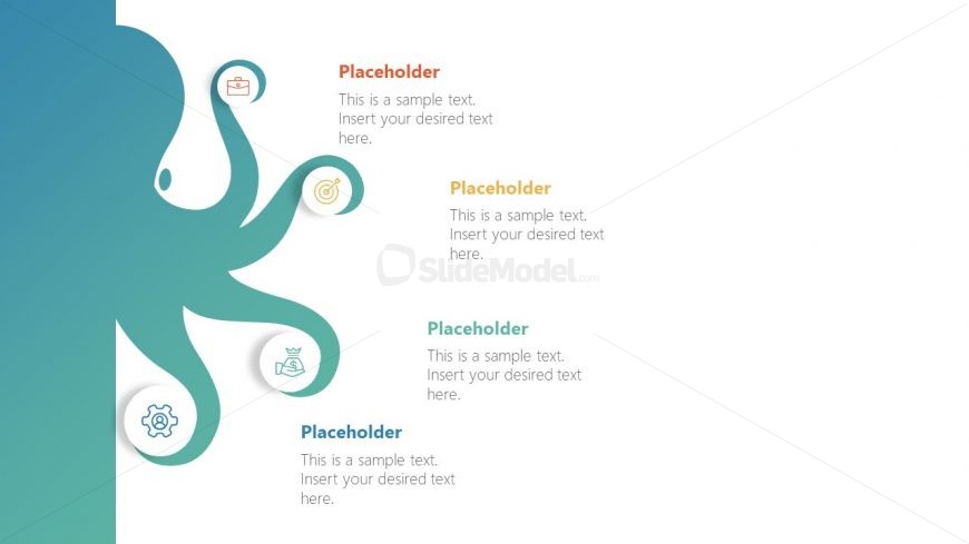 Infographic Octopus PowerPoint Diagram