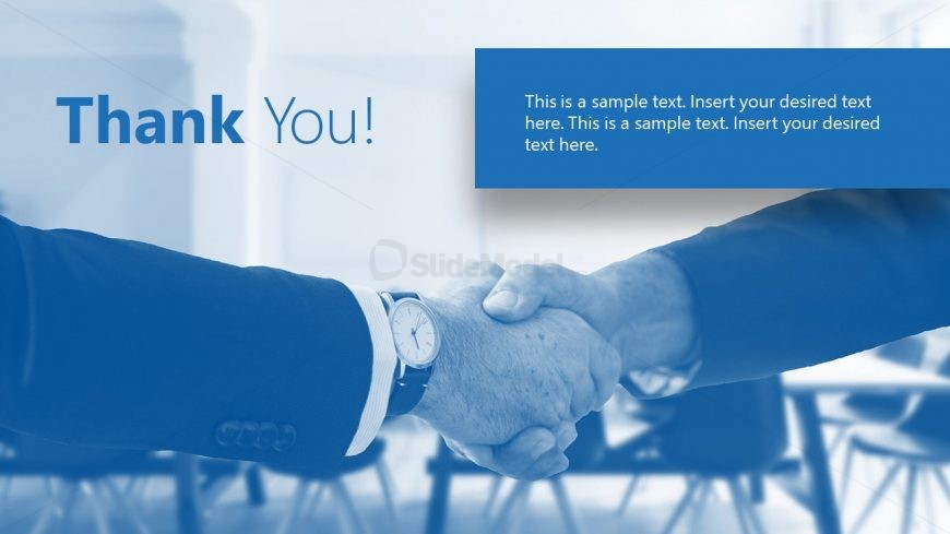 Presentation of Thank You Template