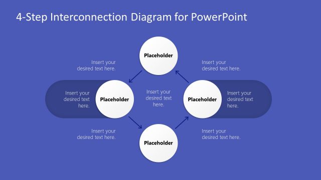 4-Step Interconnection Diagram for PowerPoint