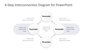 4 Steps Connected Process Diagram Template 