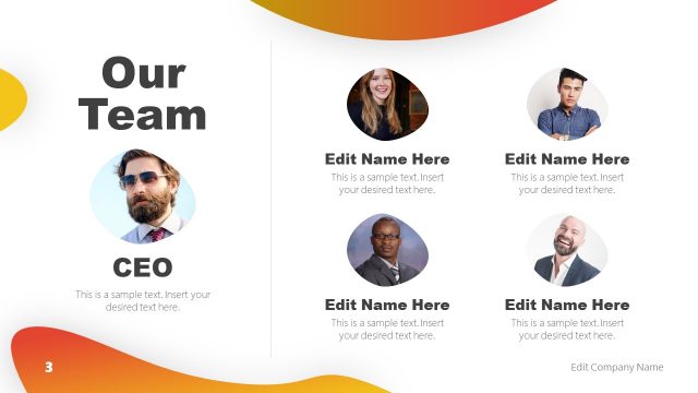 Purposeful PowerPoint Business Our Team