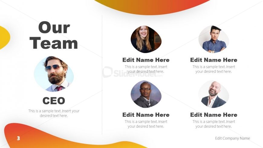 PowerPoint Business Our Team Template 