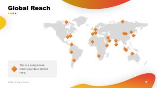 PowerPoint Business Global Reach Template 