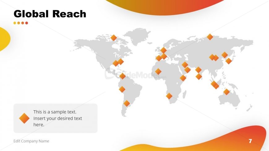 PowerPoint Business Global Reach Template 