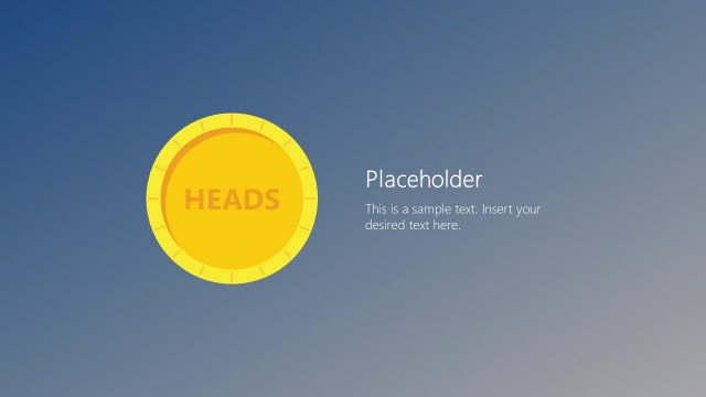 PowerPoint Template Coin Tossing Heads