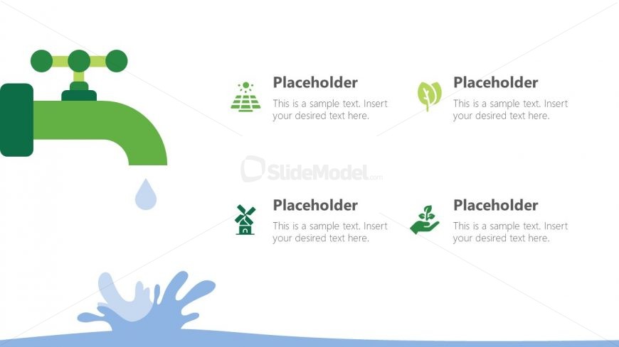 Water Concepts in Ecology PowerPoint Shapes 