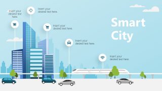 PowerPoint Shapes of Building for Smart City 