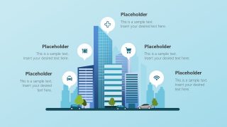 Editable PowerPoint Shapes of Smart City Infographics