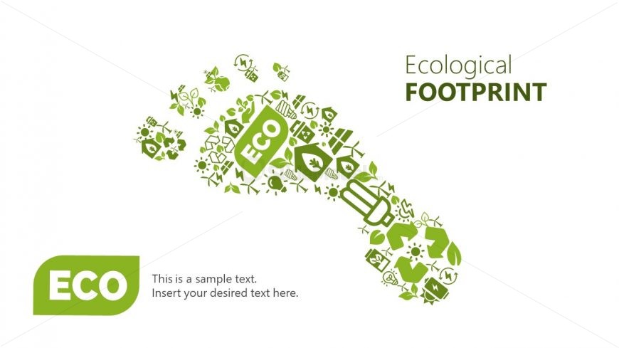 Useful Icons of Ecological Footprint Shape