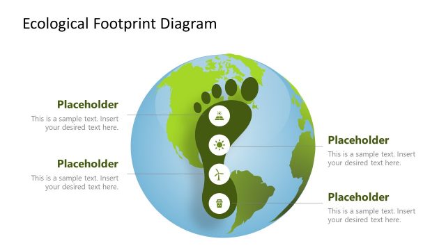 Globe Ecological Footprint Template Design