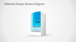 PPT Template layered Material Design Box