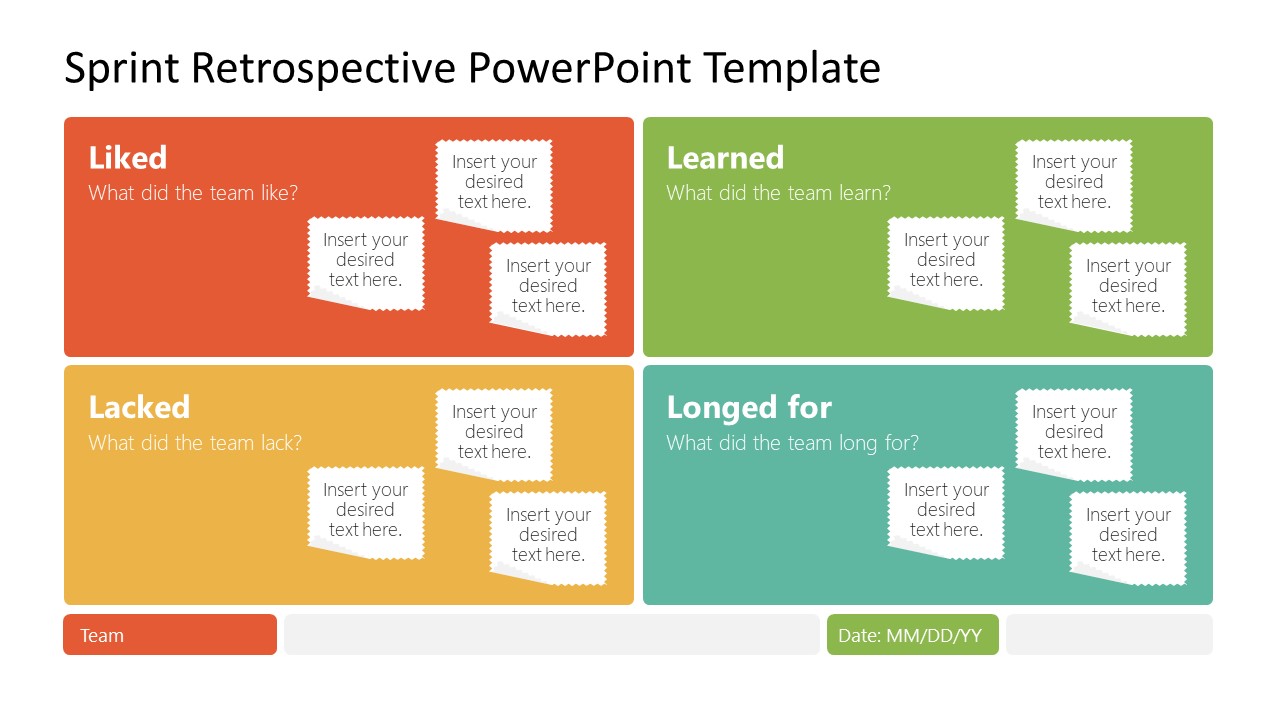 Sprint Retrospective PowerPoint Template SlideModel