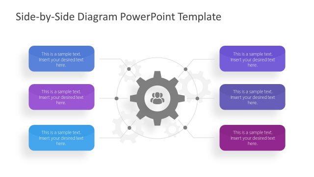 Side By Side PowerPoint Diagram of Core Component