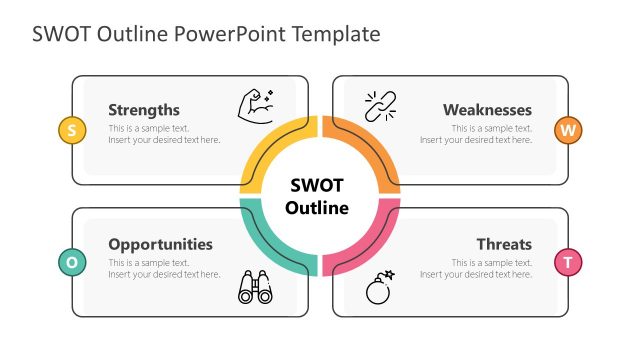 Outline SWOT Analysis PowerPoint Template