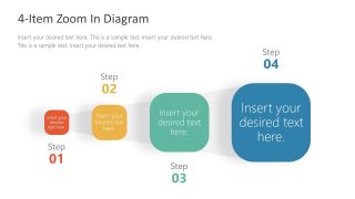 4 Steps PowerPoint Zoom Diagram Design 
