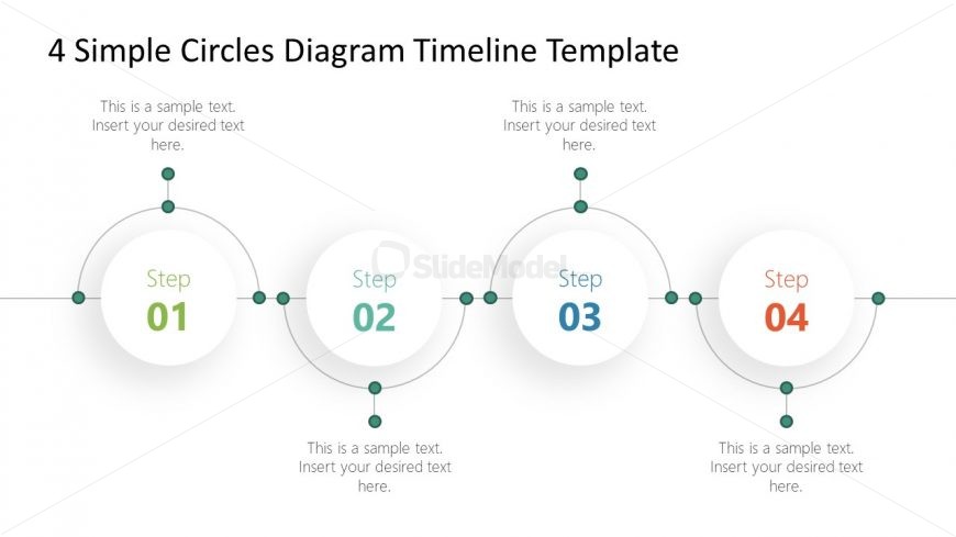 4 Milestones Roadmap PowerPoint