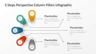 5 Steps 3D Perspective Pillars Template