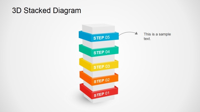 Fifth Step Slide Diagram for PowerPoint